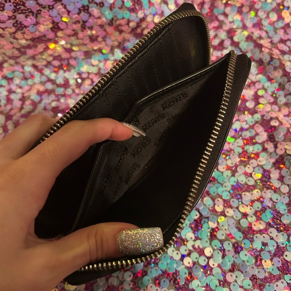 Michael Kors Black Leather Wristlet - Picture 10 of 15